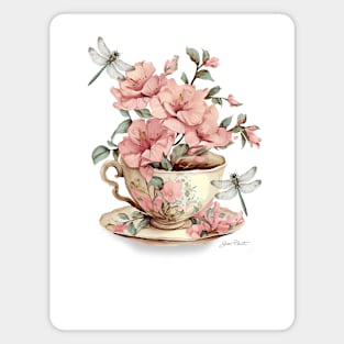 Floral Teacup Collection D Magnet